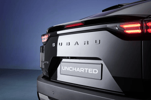 Subaru Uncharted Heckansicht Nahaufnahme