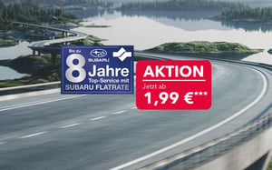 Subaru Top-Service Flatrate Signet und Aktionsbanner ab 1,99 Euro