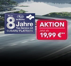 8 Jahre Flatrate Signet mit Aktionsbanner