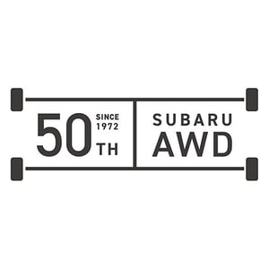 50 Jahre Jubiläums Badge zu Subaru AWD