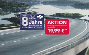 Subaru Top-Service Flatrate Signet und Aktionsbanner ab 19,99 Euro