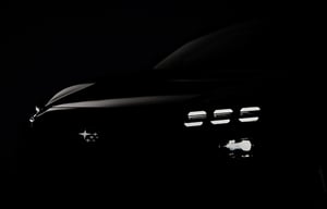 Silhouette eines Subaru Fahrzeugs